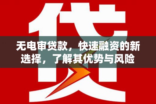 寮步无电审贷款，快速融资的新选择，了解其优势与风险