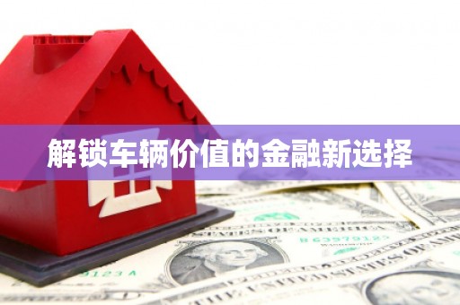 寮步解锁车辆价值的金融新选择