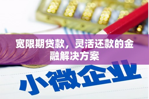 寮步宽限期贷款，灵活还款的金融解决方案