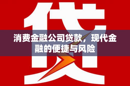 寮步消费金融公司贷款，现代金融的便捷与风险